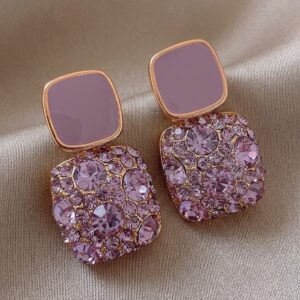 LAVENDER CZ DROP EARRINGS 20% off