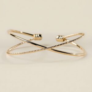 DOUBLE LAYER CROSS BANGLE 20% off