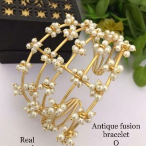 ANTIQUE FUSION PEARL CUFF BRACELET 20% off
